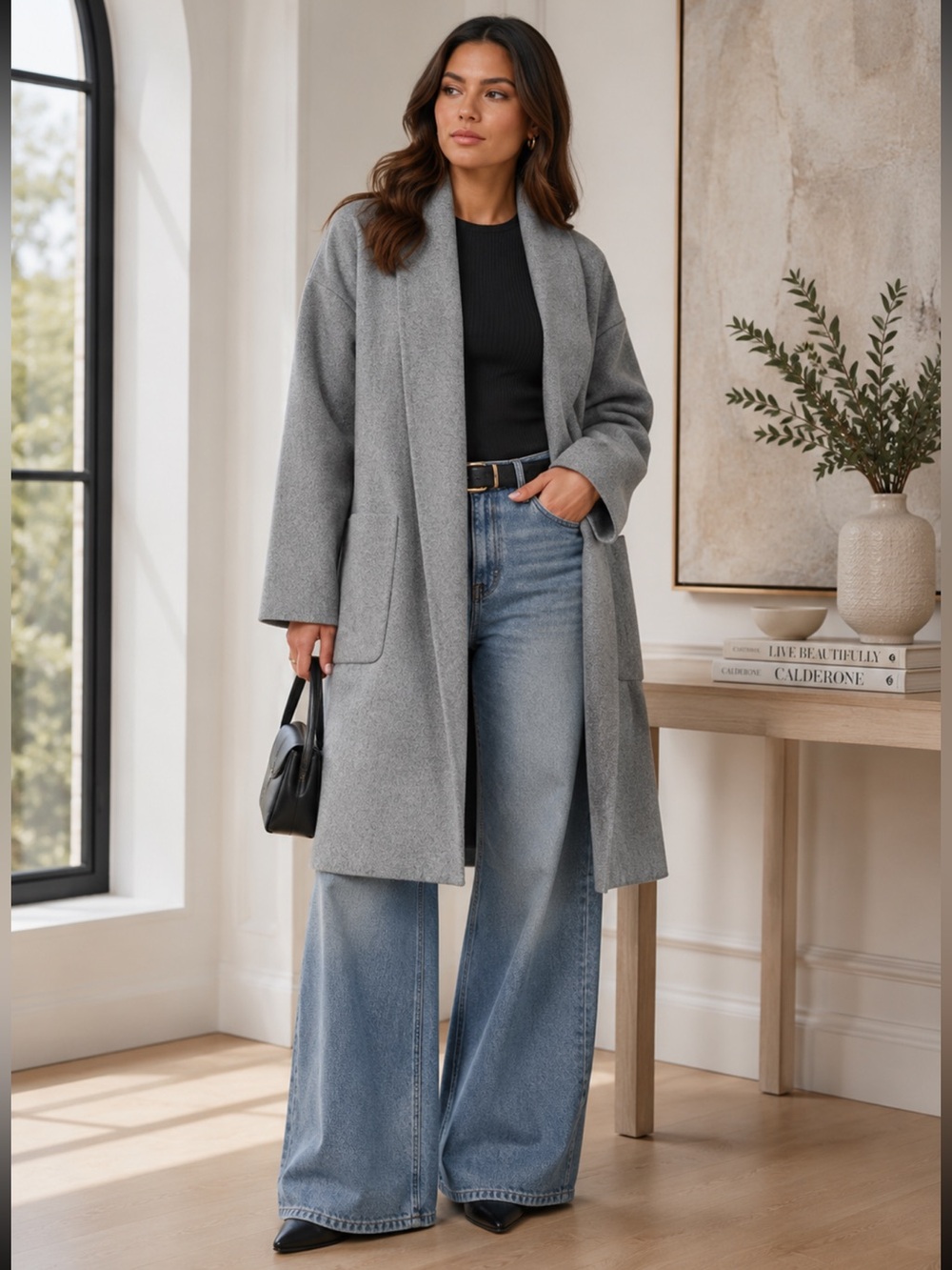 Fabulous Longline Open-Front Coat
